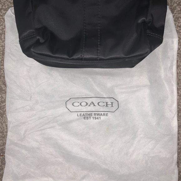 Coach Black Purse Dual Black, Tan, Turq L05M-126 - Picture 5 of 8